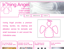 Tablet Screenshot of ironingangel.com